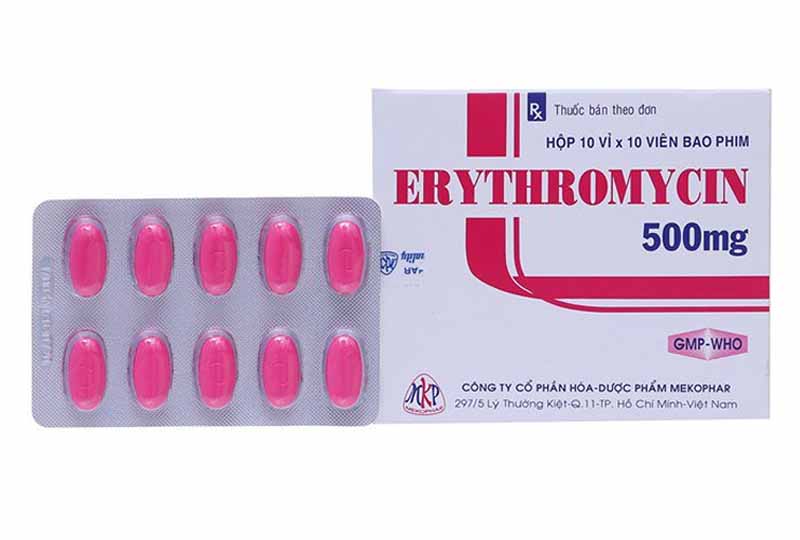 Erythromycin - Thuốc chữa viêm lợi cho phụ nữ cho con bú hiệu quả