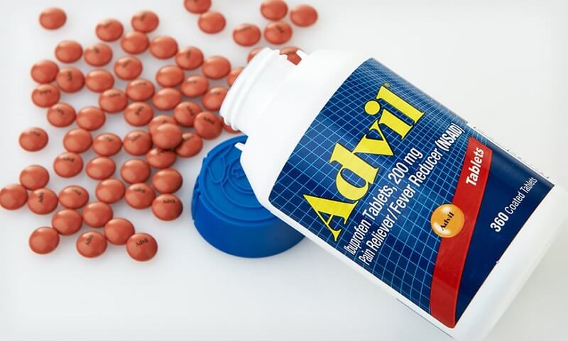 Không sử dụng với mgười mẫn cảm ibuprofen hoặc những thành phần có trong Advi