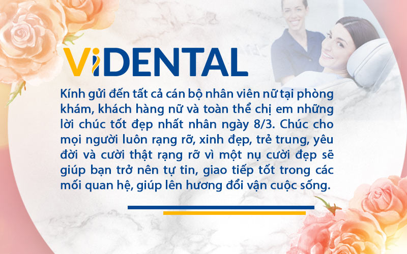 Vidental gửi lời chúc đến toàn thể phụ nữ trên khắp đất nước nói chung và Việt Nam nói riêng