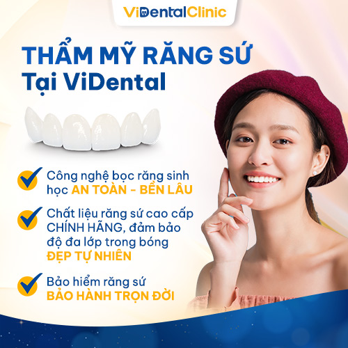Bọc răng sứ tại ViDental Clinic ứng dụng công nghệ cao